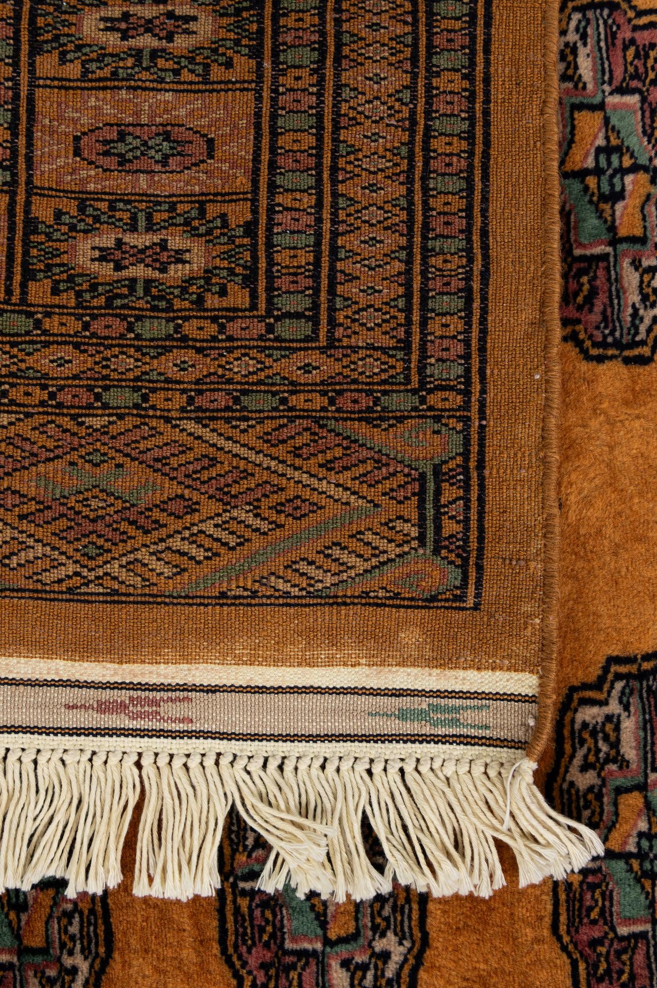 4' 6 x 6' 2 Hand Knotted Bokhara Wool Rug