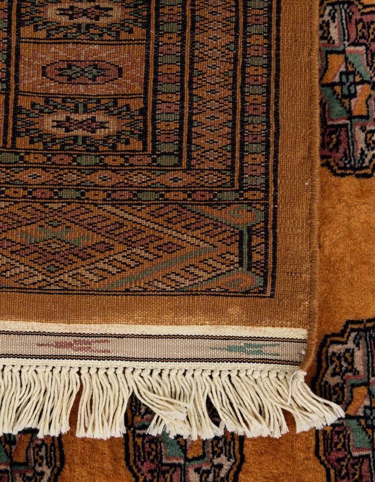 Detail image of 4' 6 x 6' 2  Hand Knotted Bokhara Wool Rug