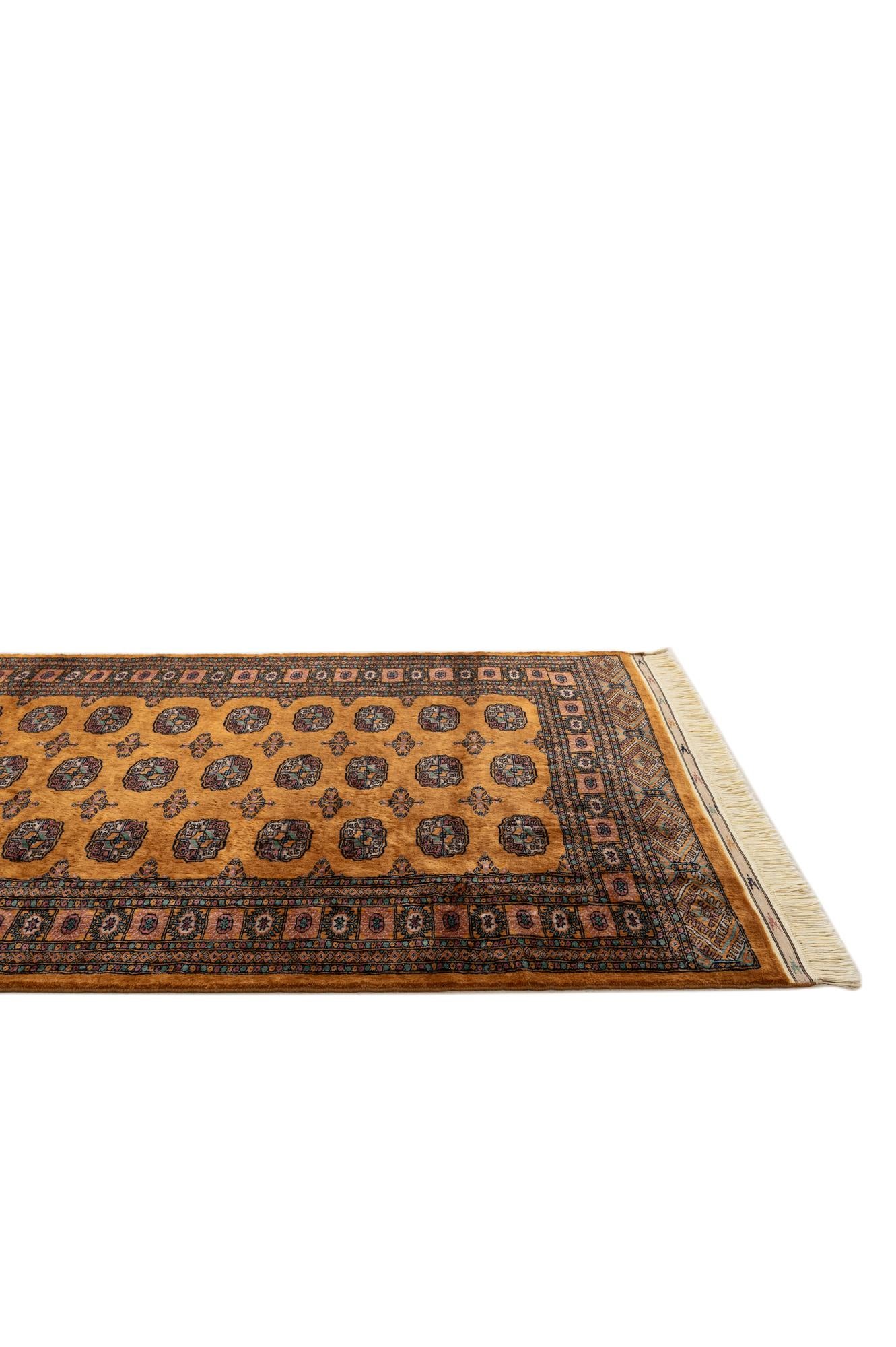 4' 6 x 6' 2 Hand Knotted Bokhara Wool Rug