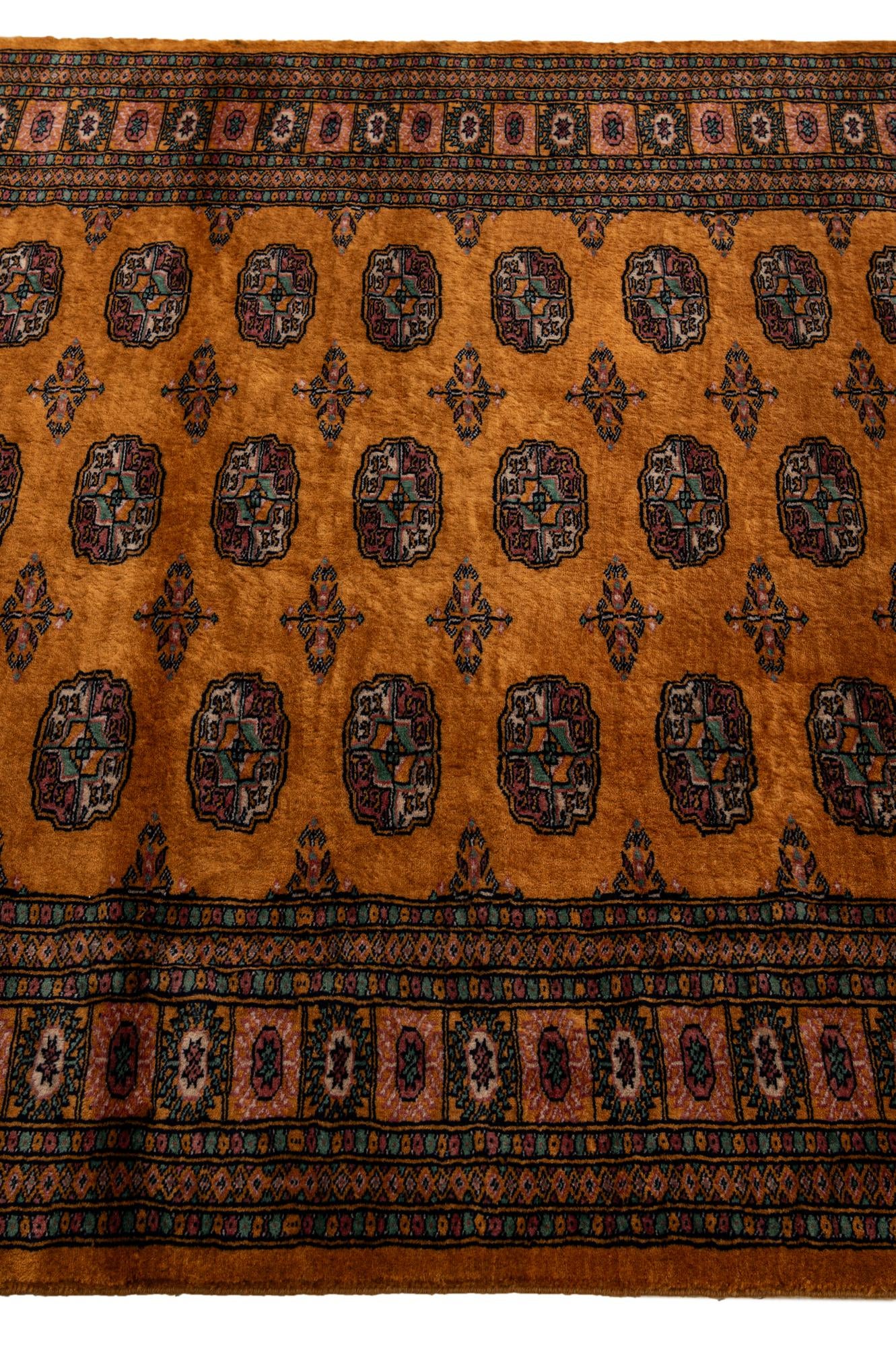 4' 6 x 6' 2 Hand Knotted Bokhara Wool Rug