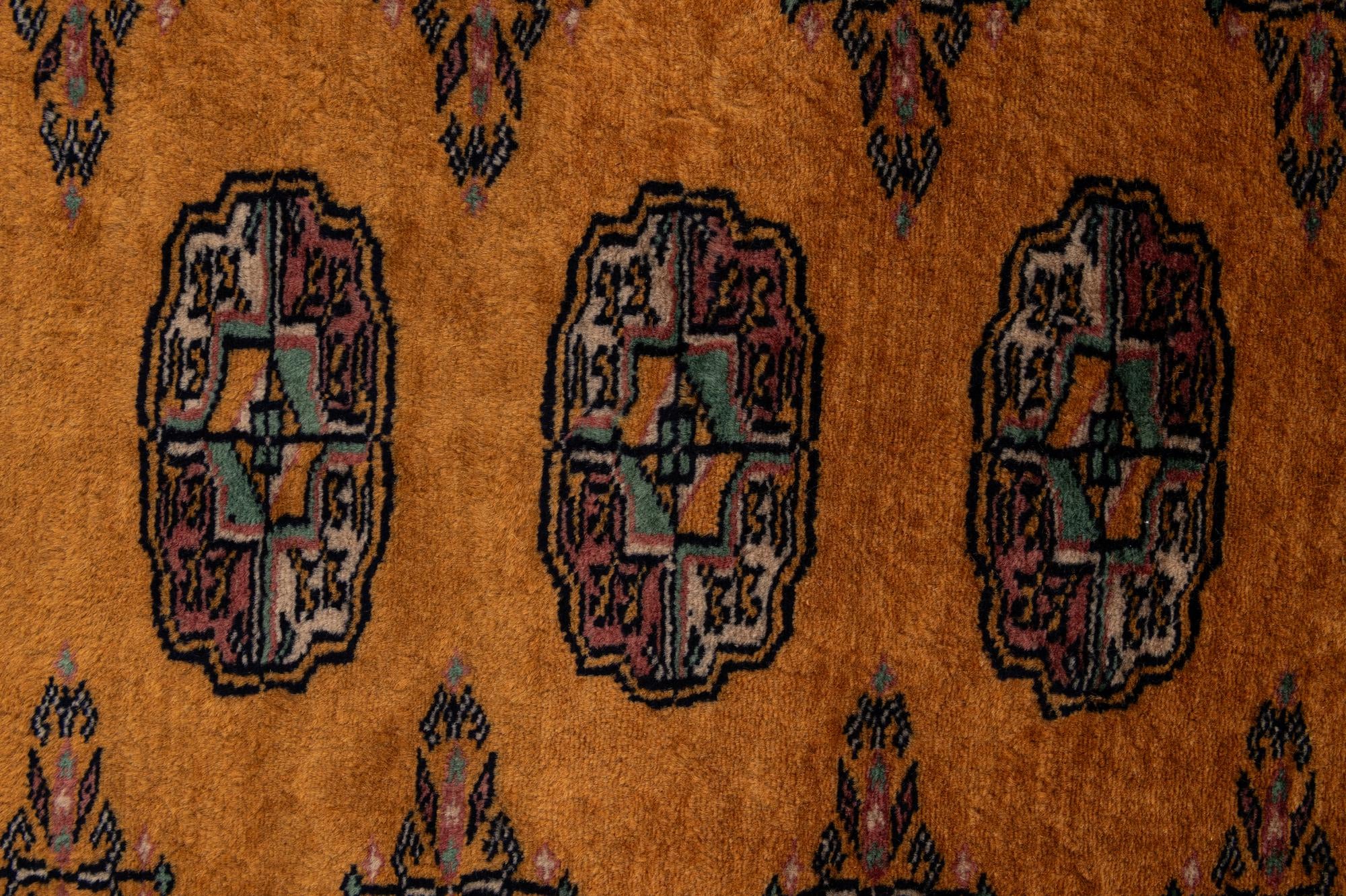 4' 6 x 6' 2 Hand Knotted Bokhara Wool Rug
