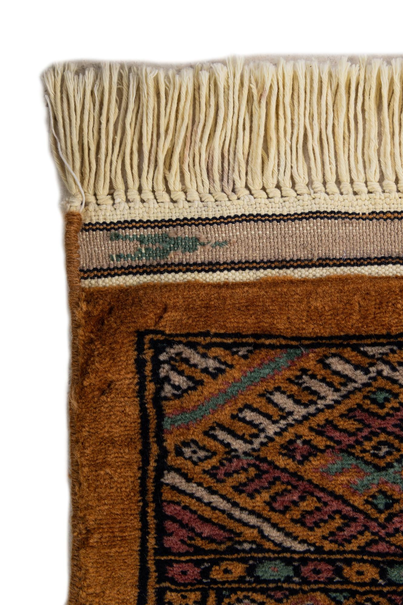 4' 6 x 6' 2 Hand Knotted Bokhara Wool Rug