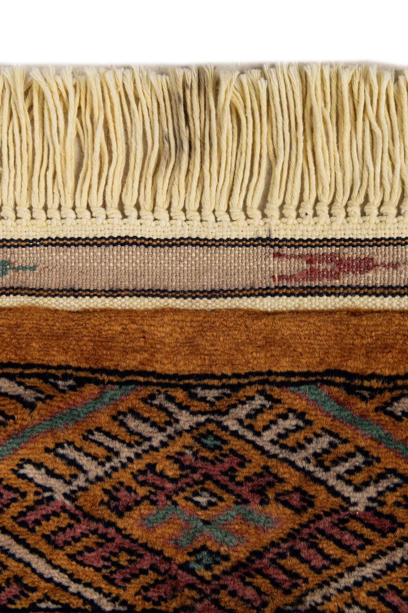 4' 6 x 6' 2 Hand Knotted Bokhara Wool Rug