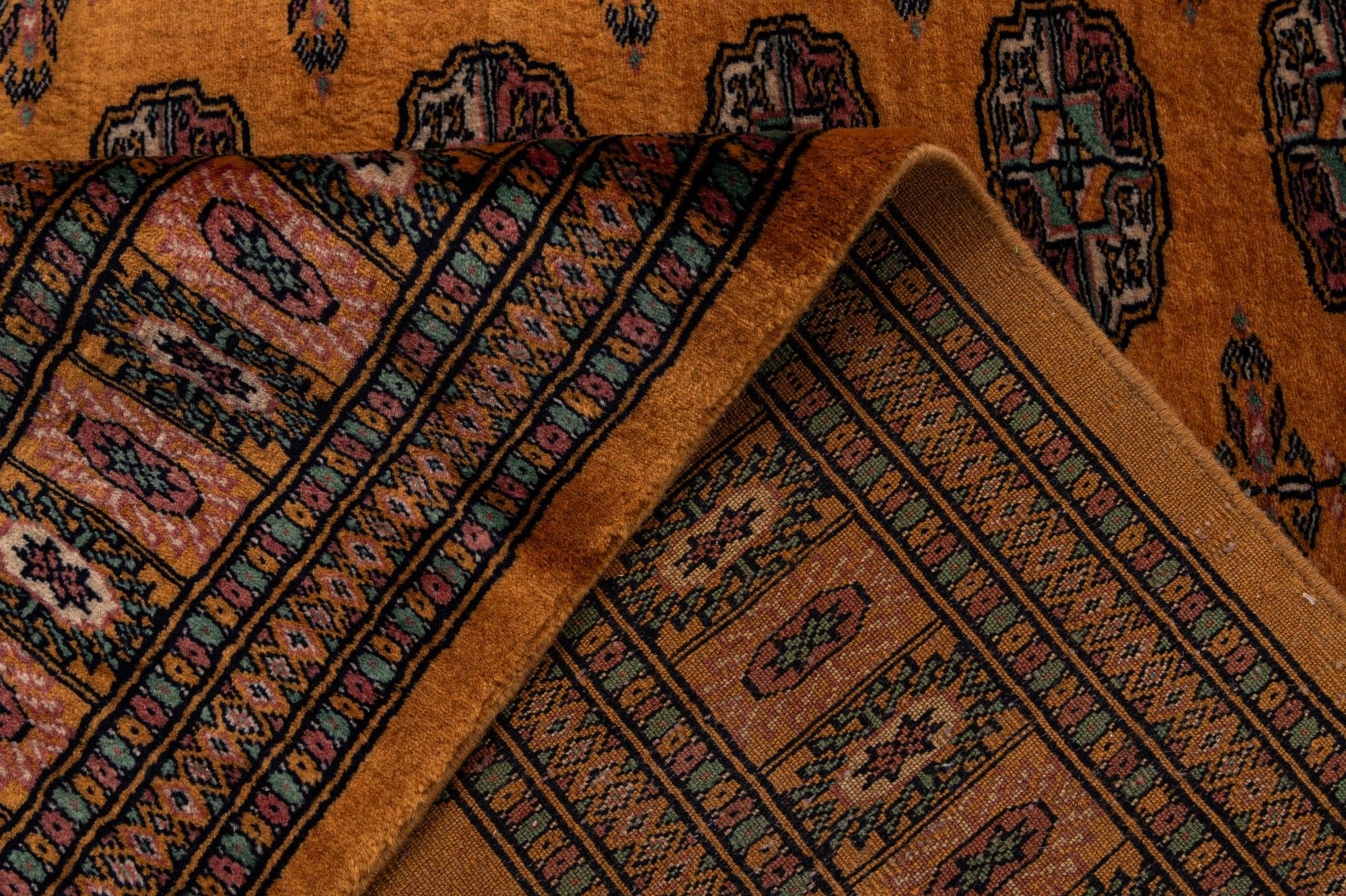 4' 6 x 6' 2 Hand Knotted Bokhara Wool Rug