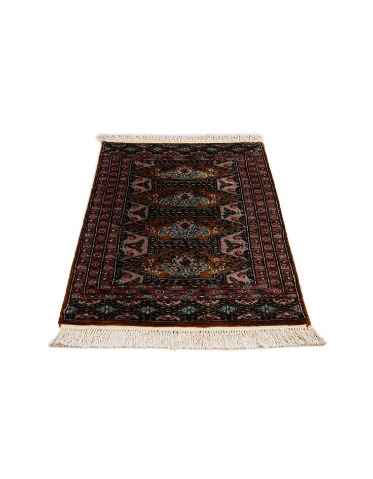 Detail image of 2' 1 x 3' 6  Hand Knotted Bokhara Oriental Wool Rug