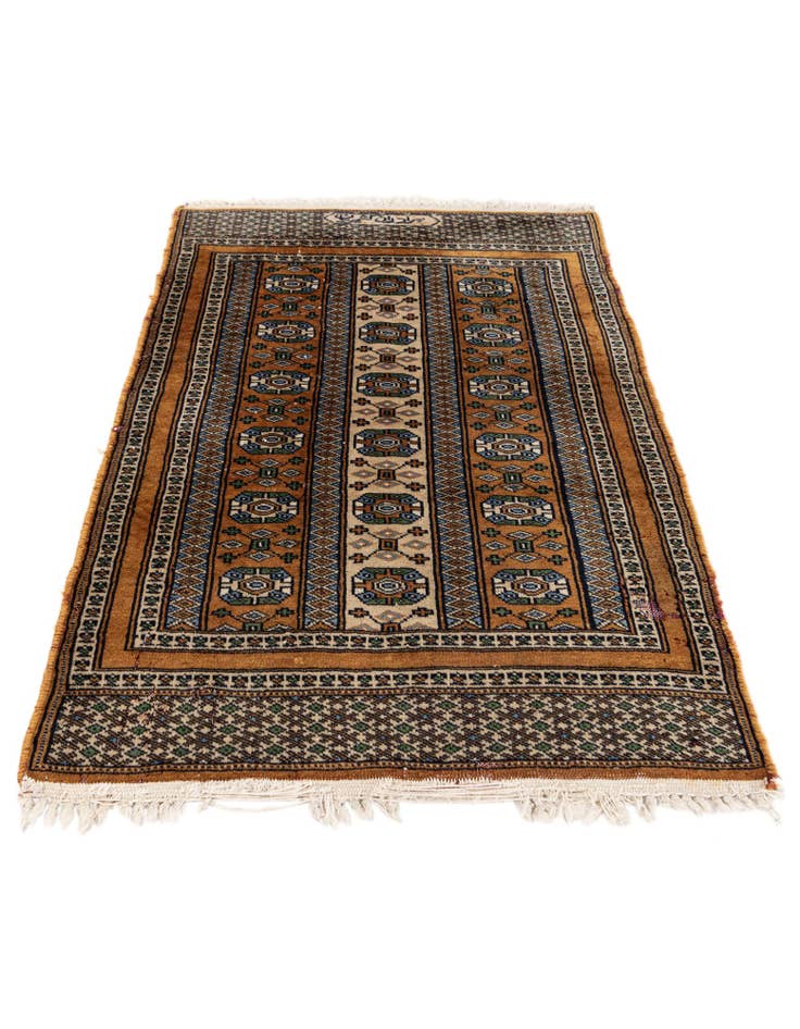 Detail image of 2' 1 x 3' 1 Hand Knotted Bokhara Oriental Wool Rug