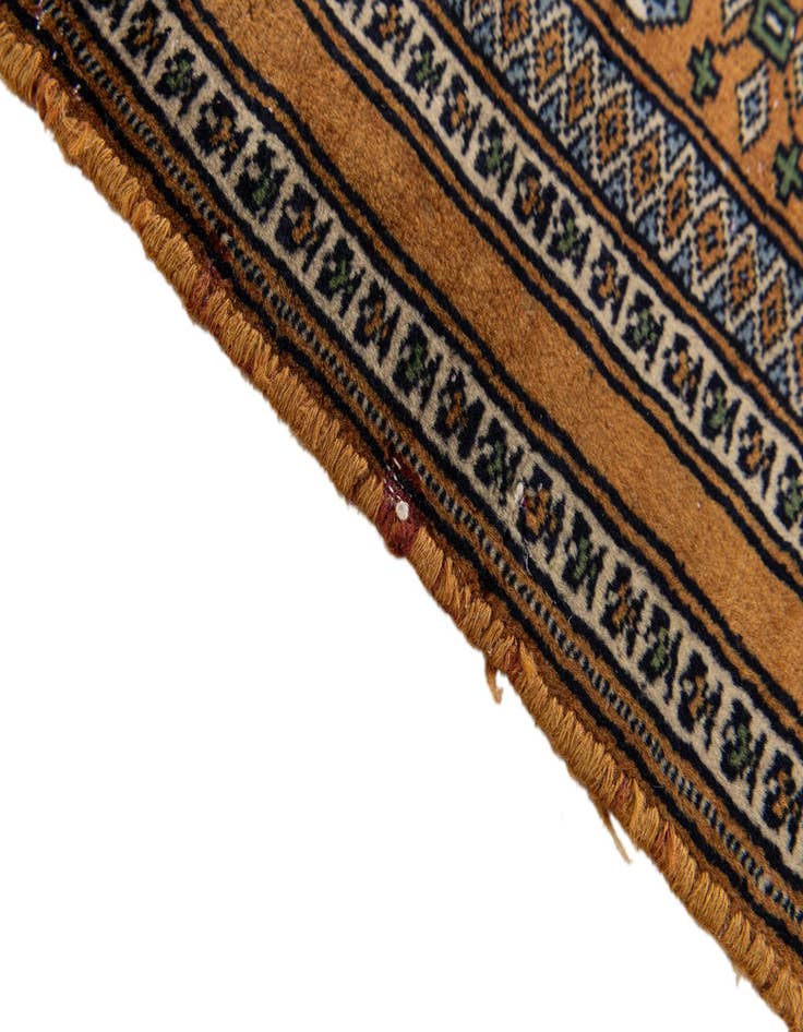 Detail image of 2' 1 x 3' 1 Hand Knotted Bokhara Oriental Wool Rug