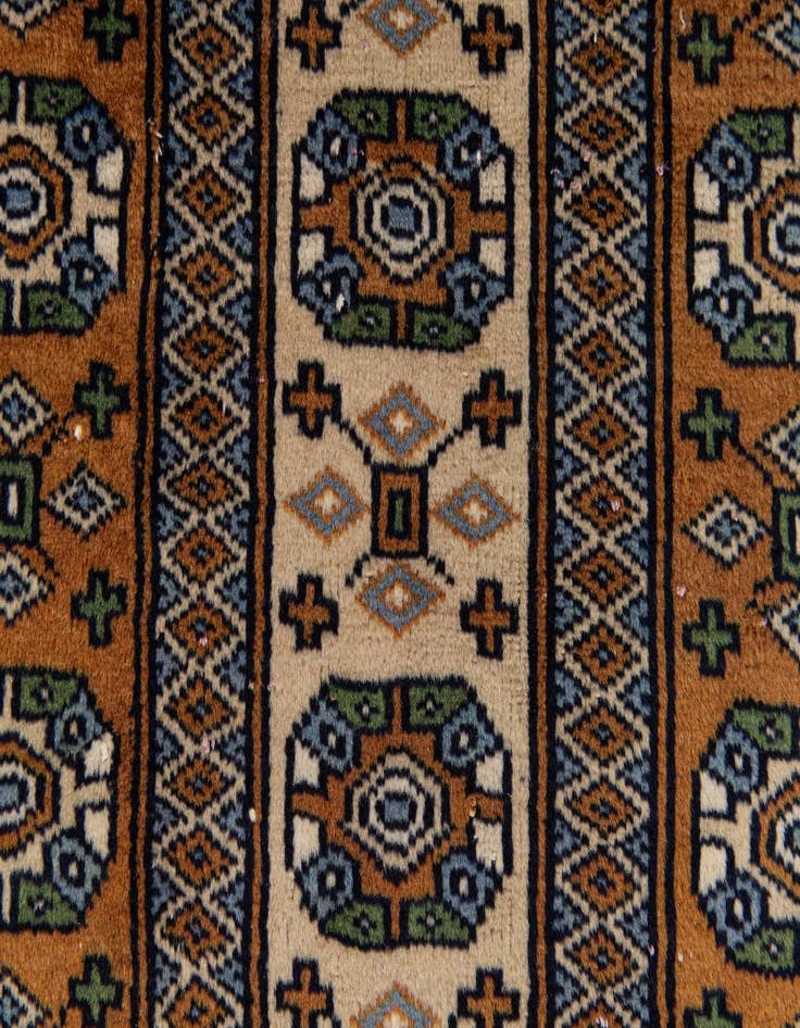 Detail image of 2' 1 x 3' 1 Hand Knotted Bokhara Oriental Wool Rug