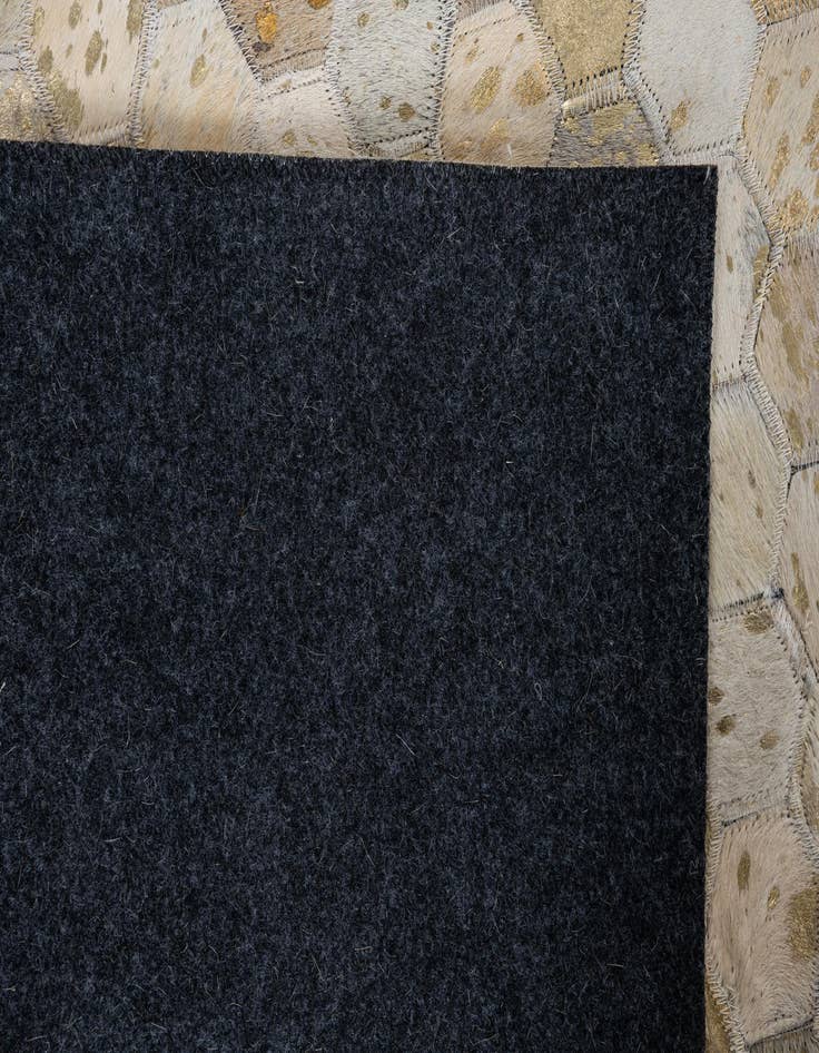 Detail image of 5' 2 x 8' Cowhide Leather Rug