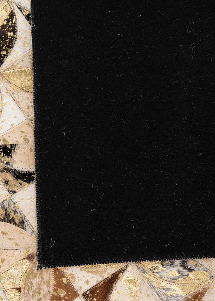5' x 7' 9 Cowhide Leather Rug