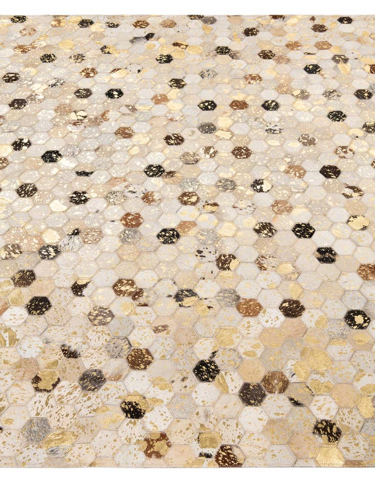 Detail image of 5' x 8' Cowhide Leather Rug