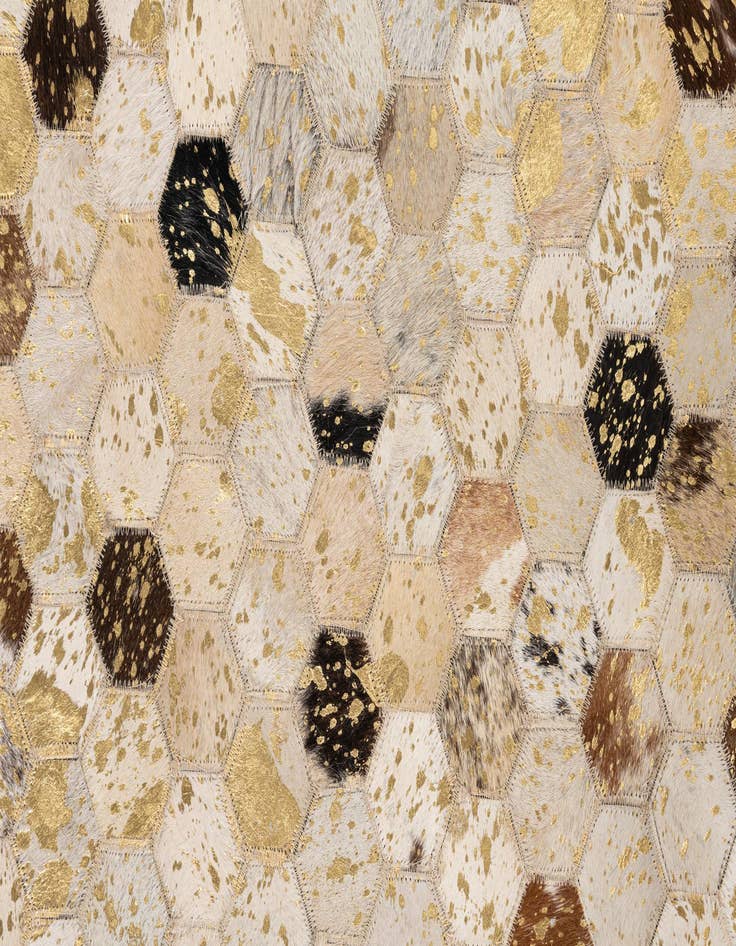 Detail image of 5' x 8' Cowhide Leather Rug