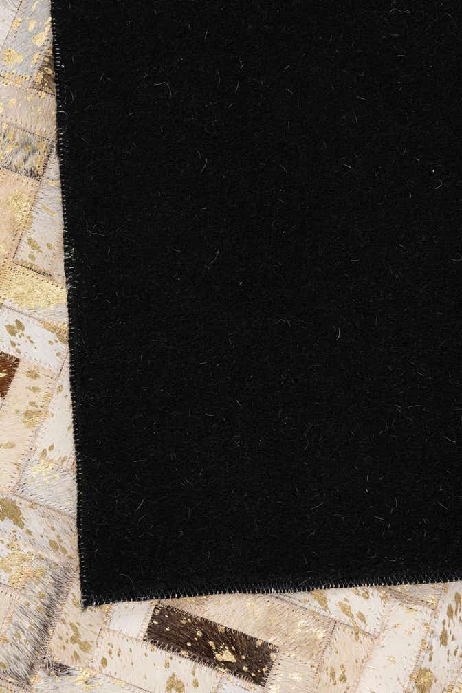 5' x 8' 2 Cowhide Leather Rug