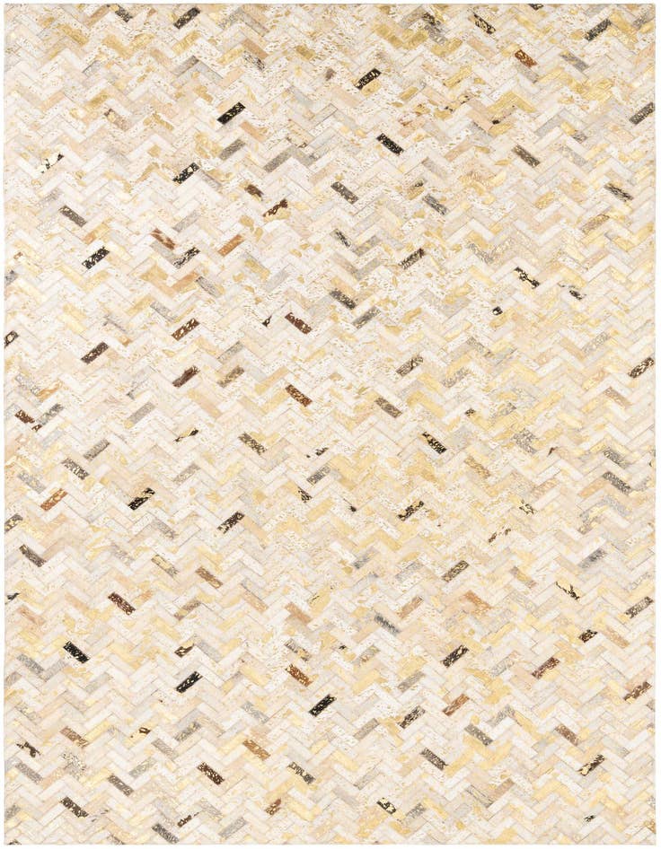 Detail image of 5' x 8' 2 Cowhide Leather Rug