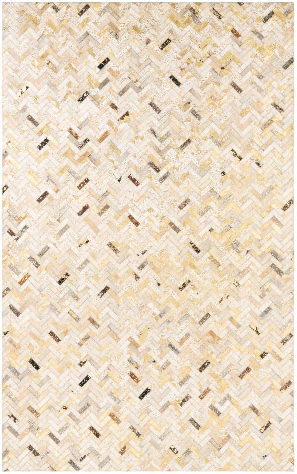Detail image of 5' x 8' 2 Cowhide Leather Rug