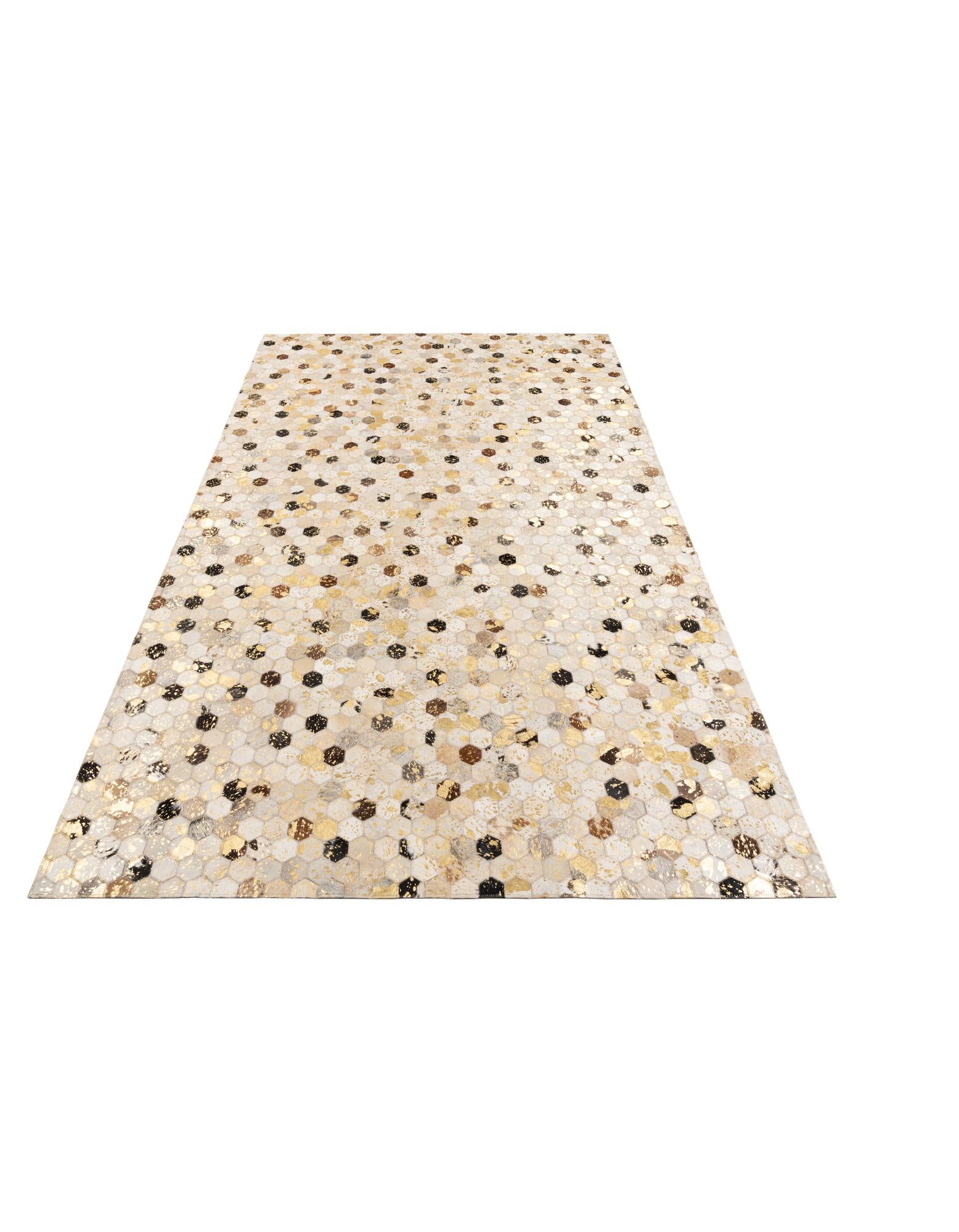 5' x 8' Cowhide Leather Rug