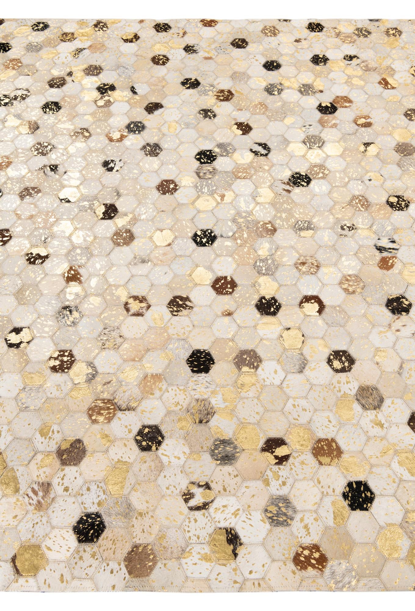 5' x 8' Cowhide Leather Rug