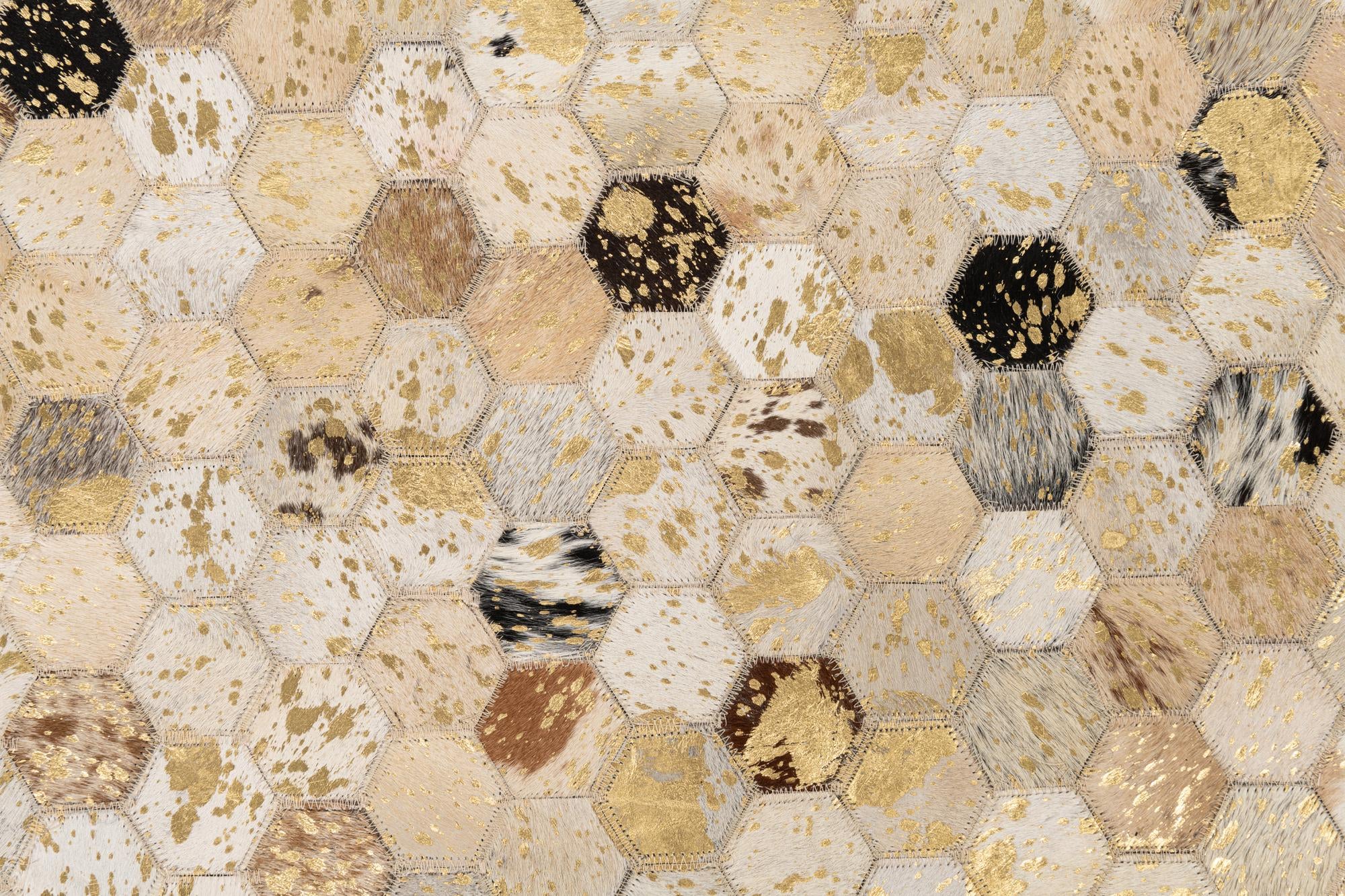 5' x 8' Cowhide Leather Rug