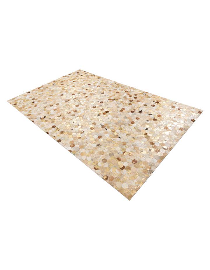 5' x 8' Cowhide Leather Rug