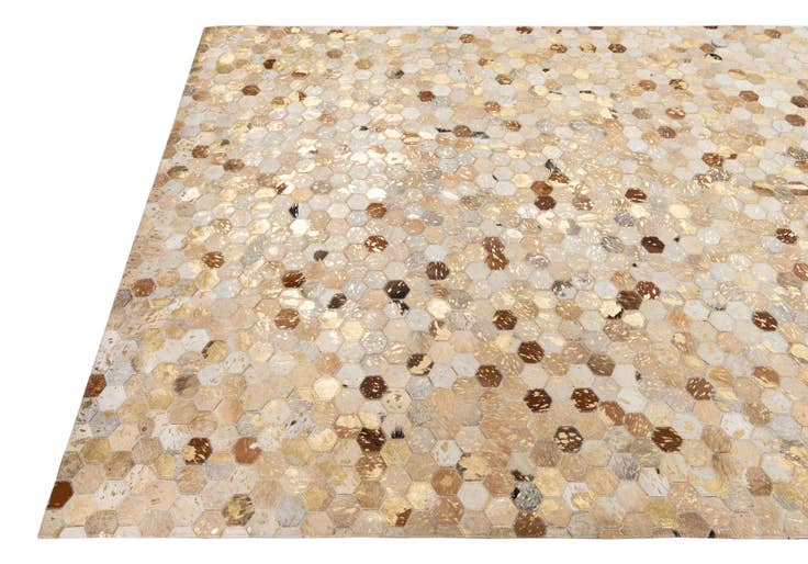 Detail image of 5' x 8' Cowhide Leather Rug