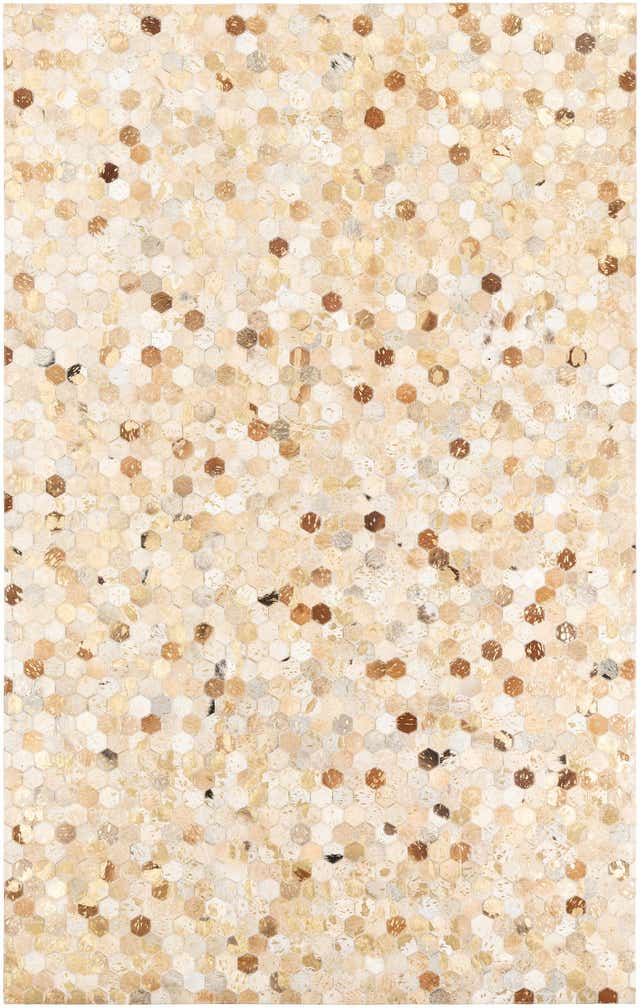5' x 8' Cowhide Leather Rug