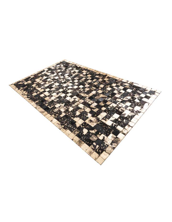5' x 8' 1 Cowhide Leather Rug