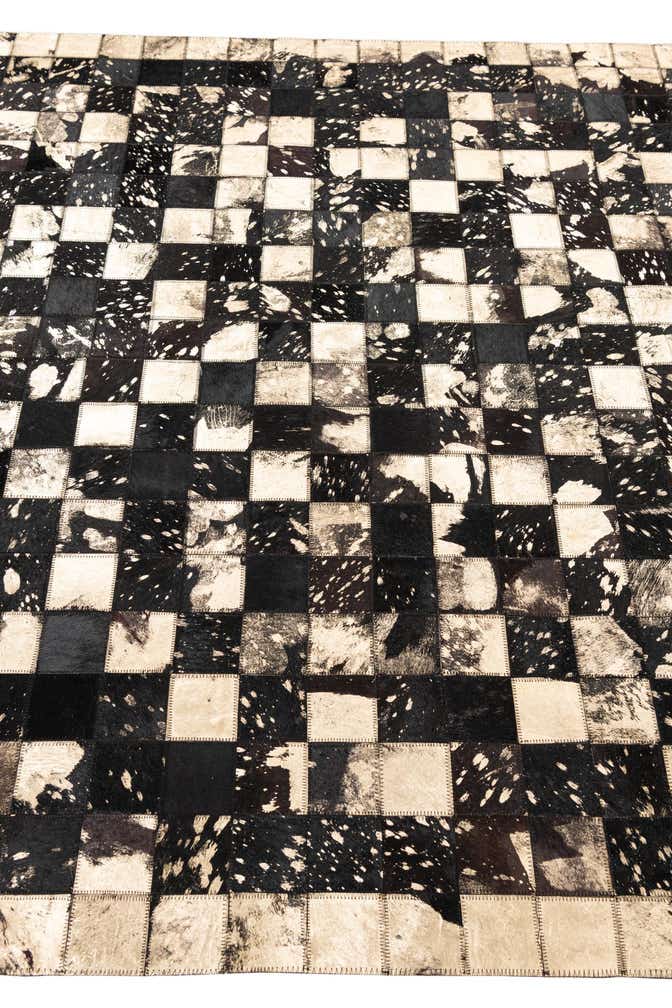 5' x 8' 1 Cowhide Leather Rug