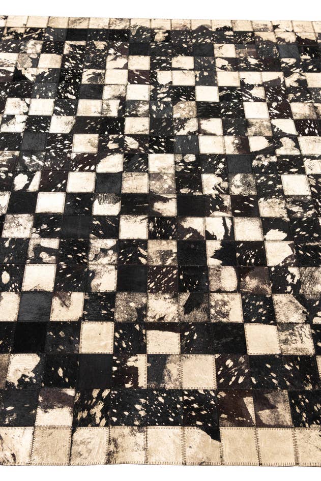 Detail image of 5' x 8' 1 Cowhide Leather Rug