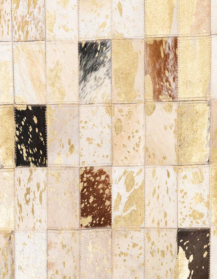 Detail image of 5' x 8' 1 Cowhide Leather Rug