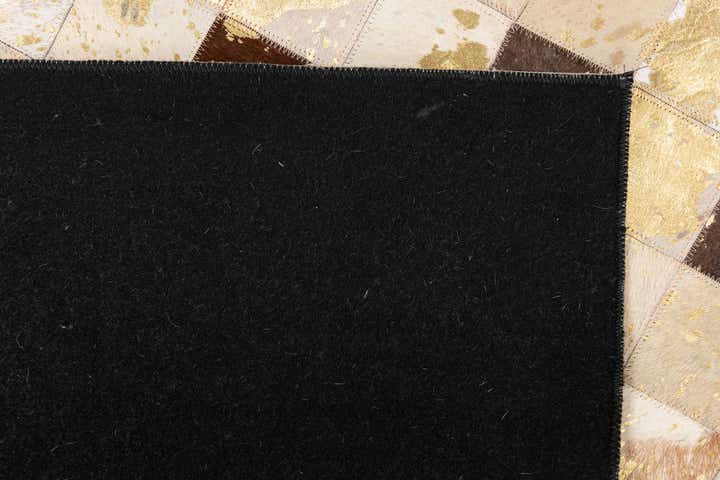 5' x 8' 1 Cowhide Leather Rug