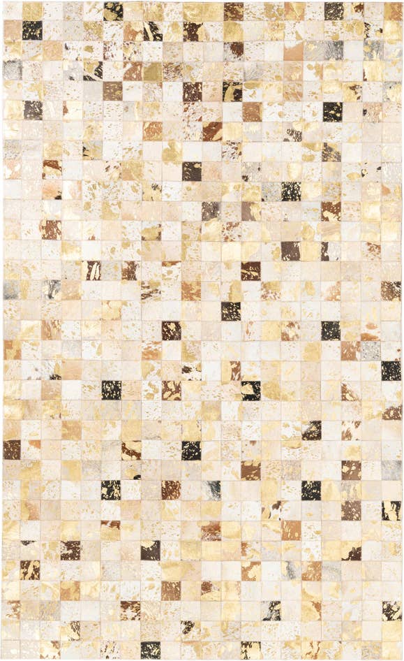 Detail image of 5' x 8' 1 Cowhide Leather Rug