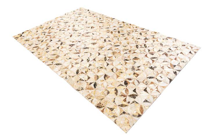 5' x 8' Cowhide Leather Rug