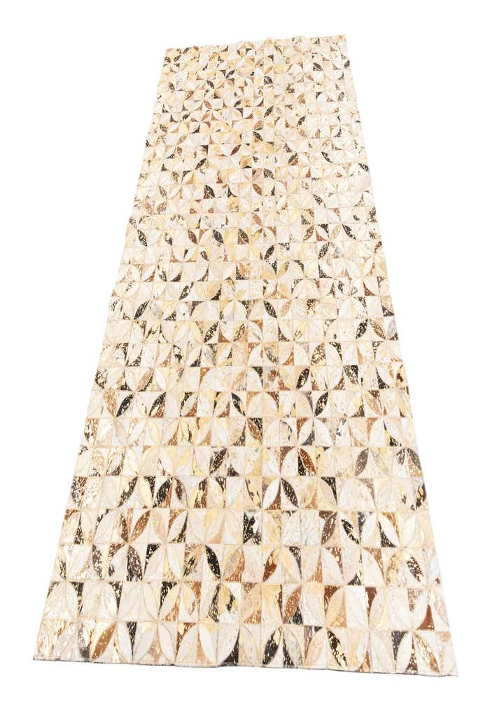 5' x 8' Cowhide Leather Rug