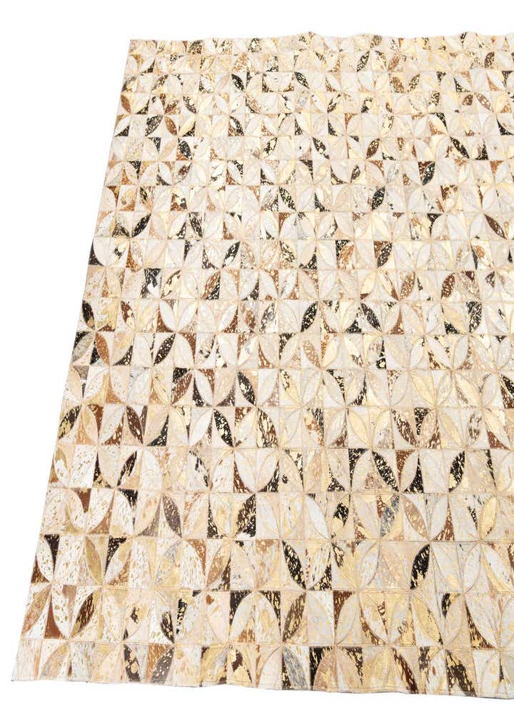 5' x 8' Cowhide Leather Rug