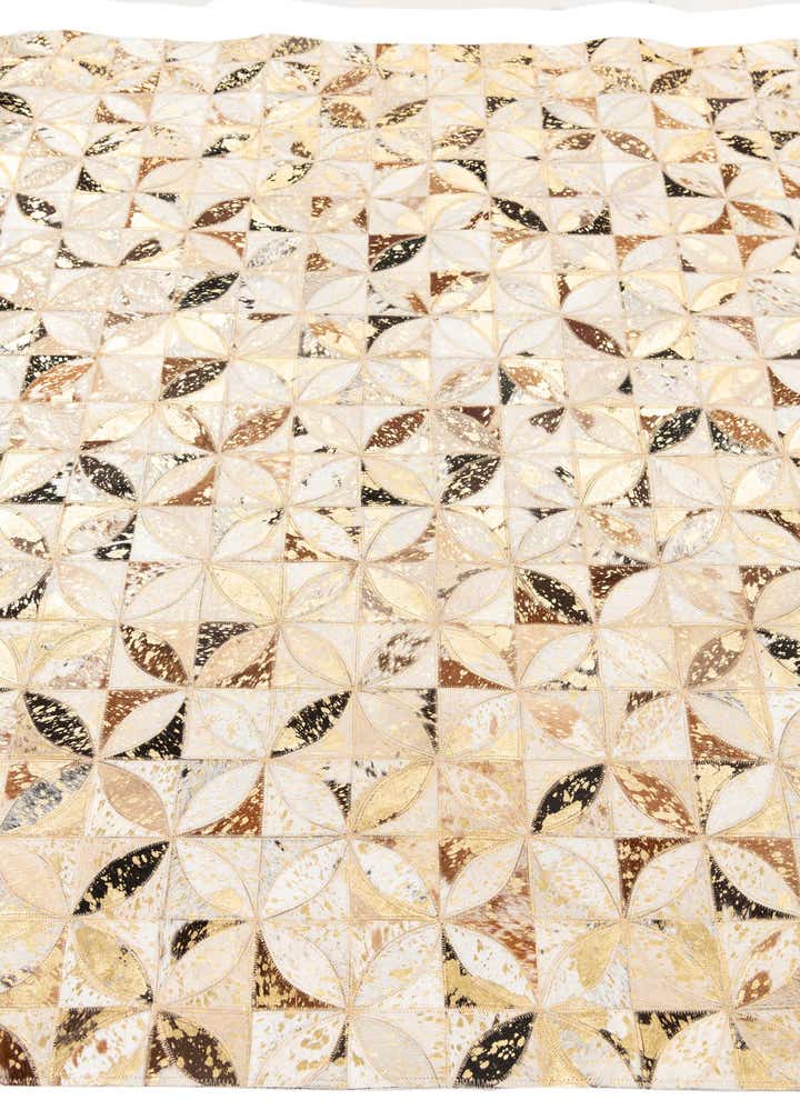 5' x 8' Cowhide Leather Rug