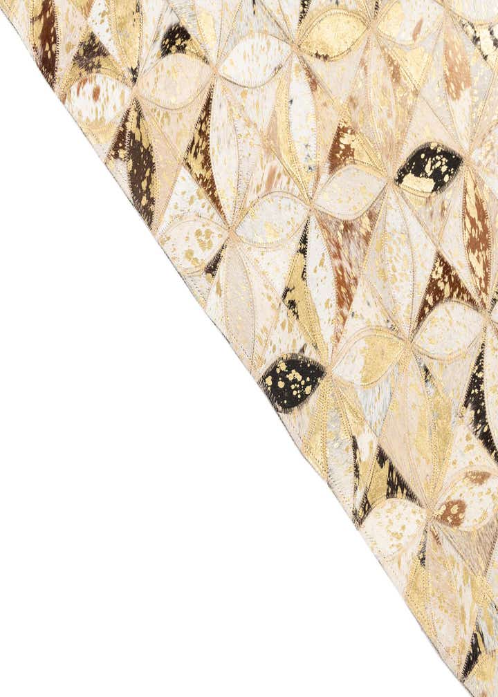 5' x 8' Cowhide Leather Rug