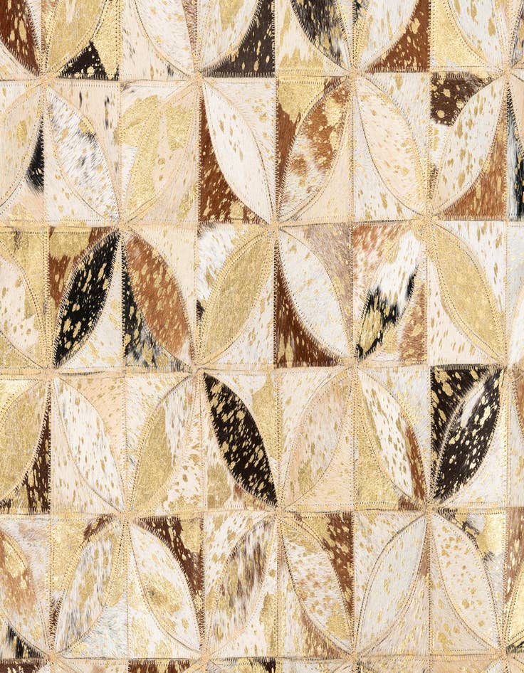 Detail image of 5' x 8' Cowhide Leather Rug