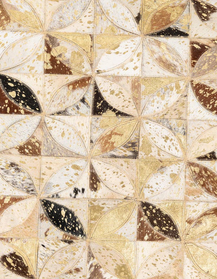 Detail image of 5' x 8' Cowhide Leather Rug