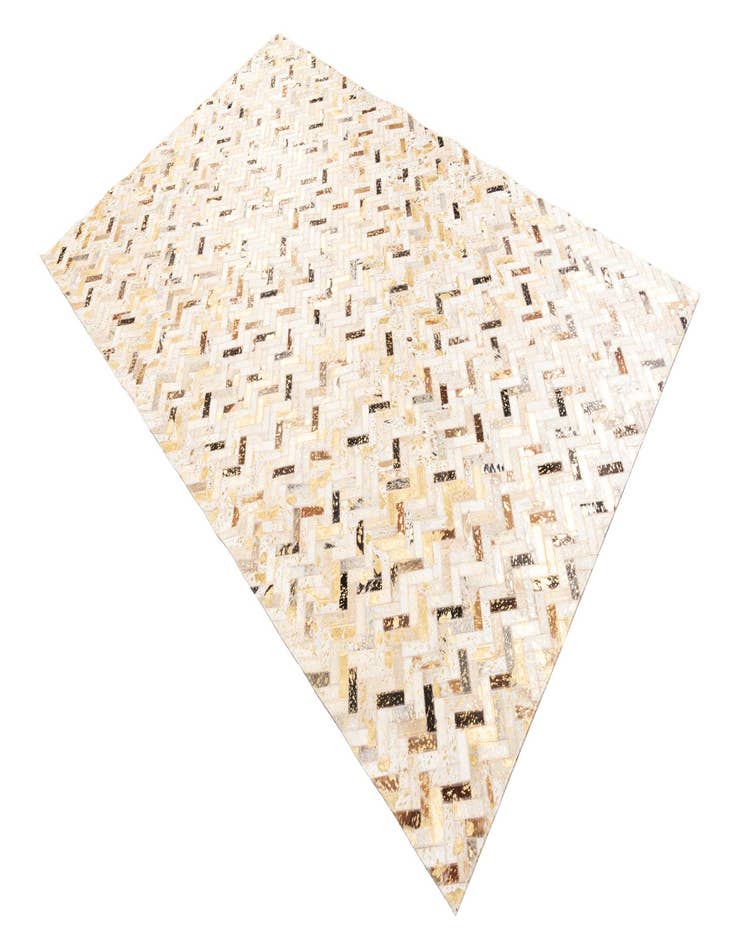 Detail image of 4' 10 x 7' 10 Cowhide Leather Rug