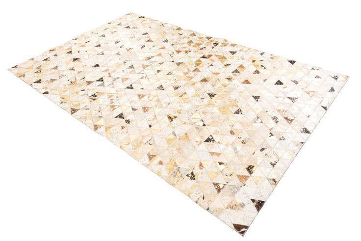 Detail image of 4' 10 x 7' 10 Cowhide Leather Rug