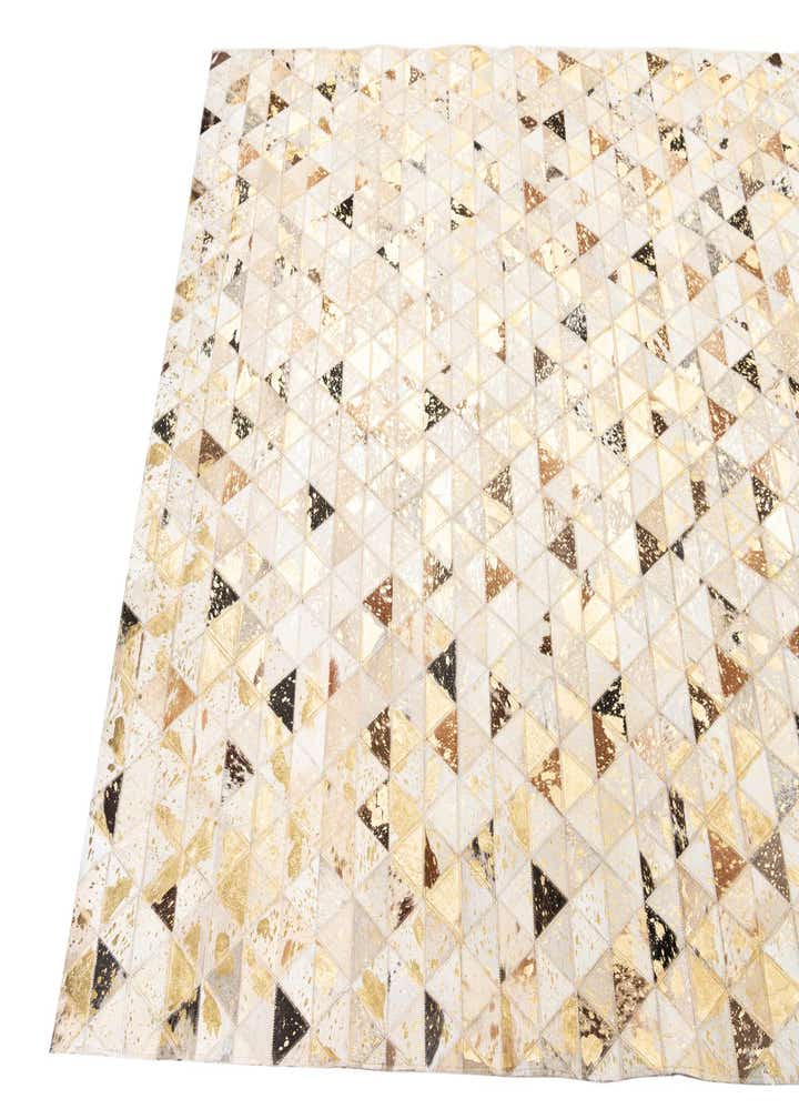 4' 10 x 7' 10 Cowhide Leather Rug