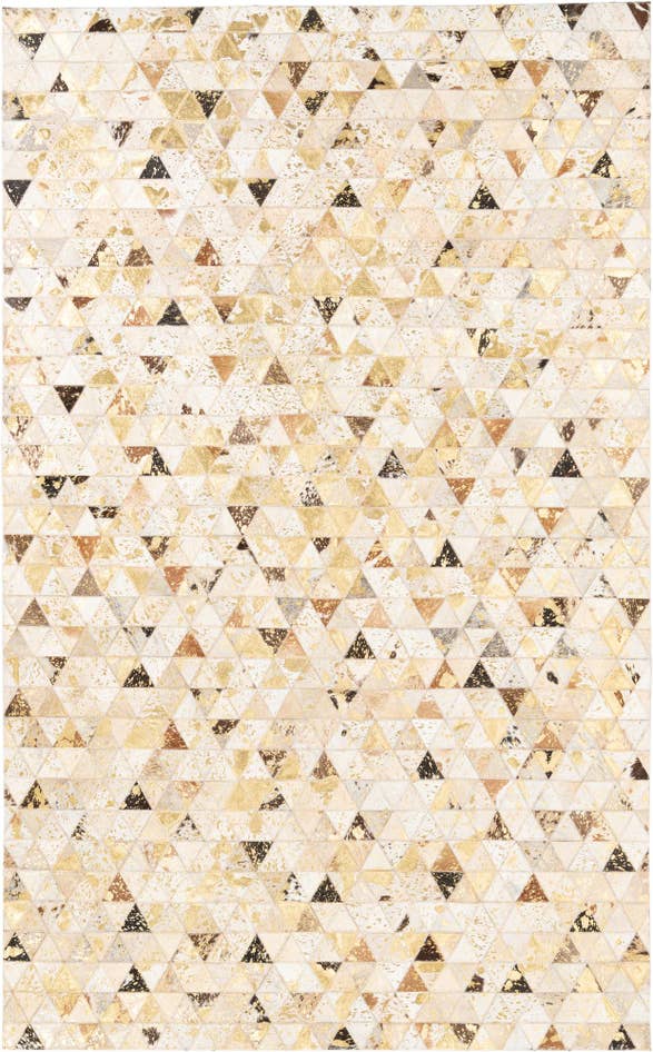 Detail image of 4' 10 x 7' 10 Cowhide Leather Rug
