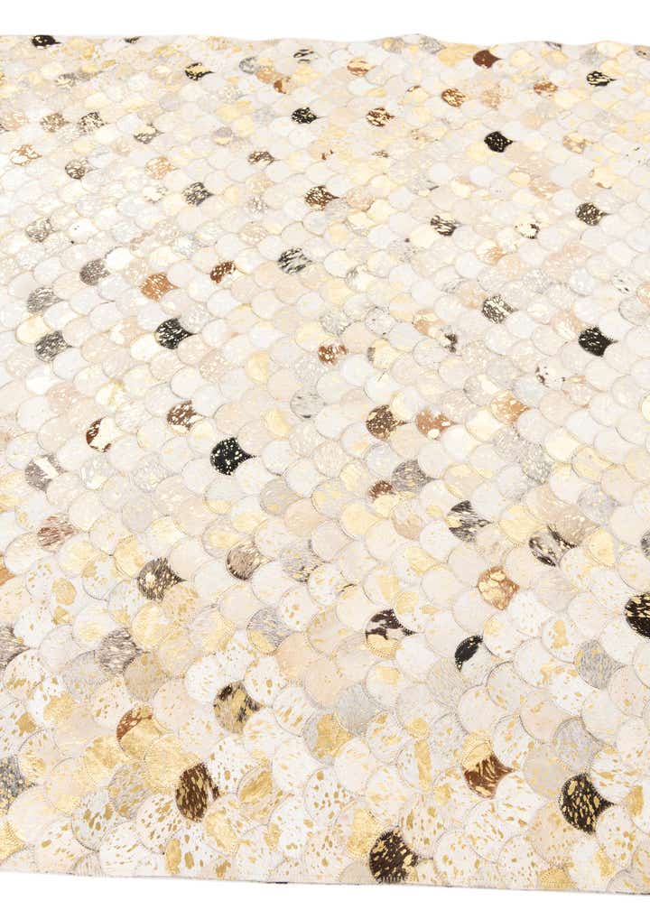 5' x 8' 1 Cowhide Leather Rug