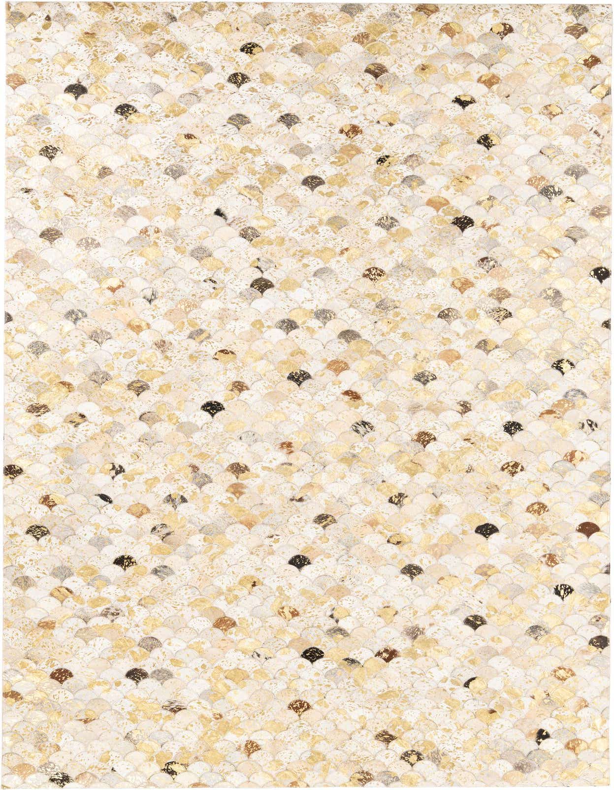 5' x 8' 1 Cowhide Leather Rug