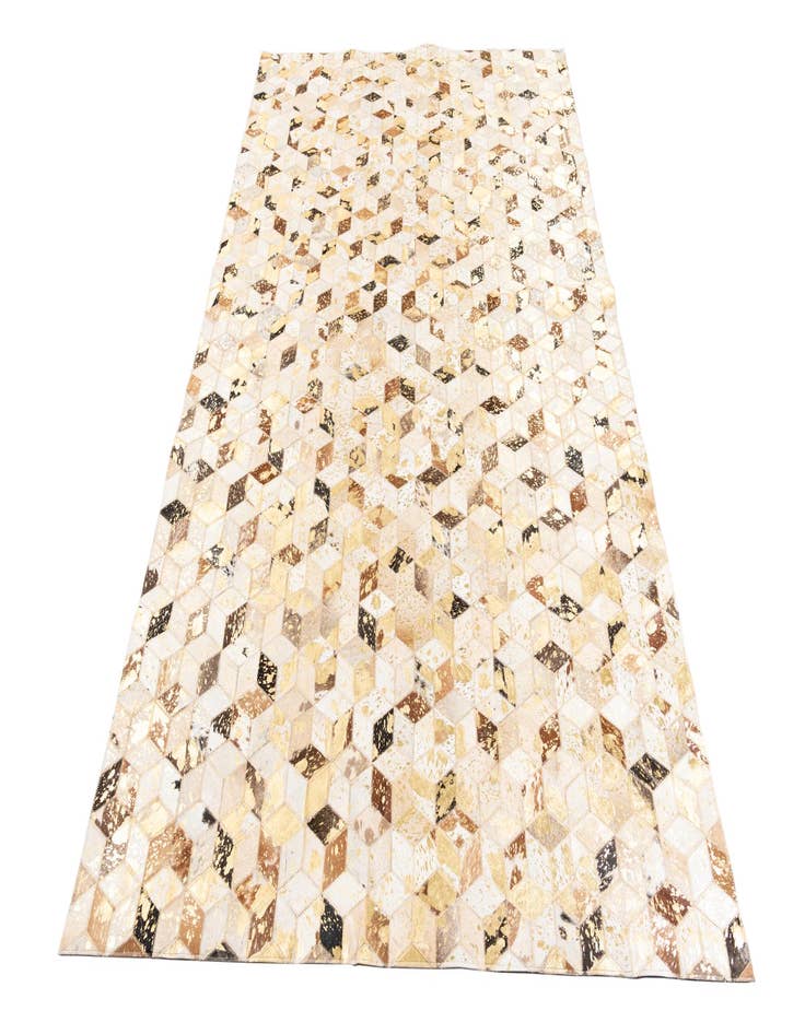 Detail image of 5' x 7' 10 Cowhide Leather Rug