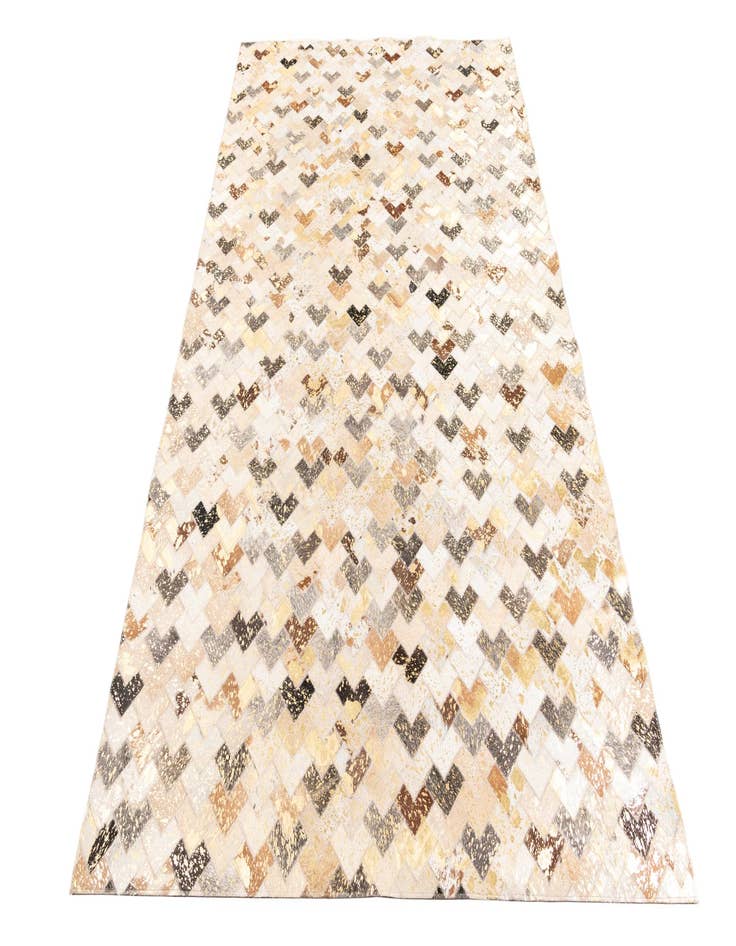 Detail image of 5' x 7' 10 Cowhide Leather Rug