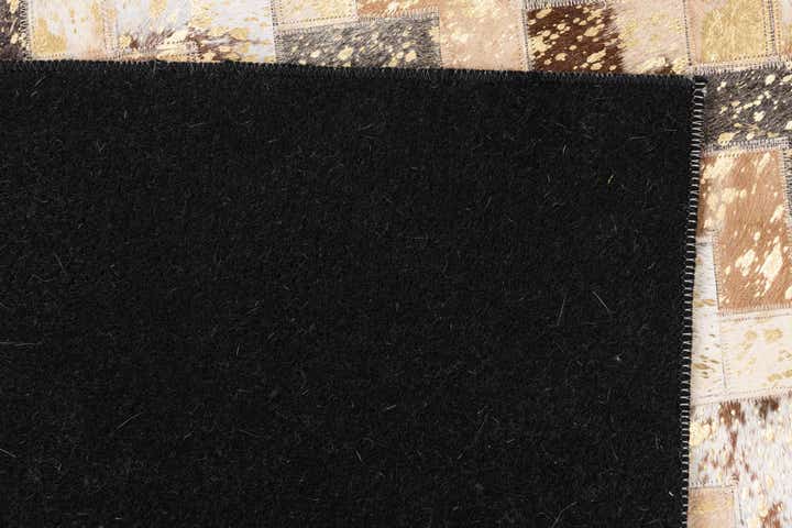 5' x 7' 10 Cowhide Leather Rug