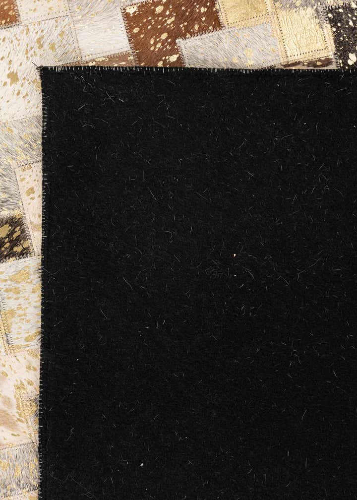 5' x 8' 1 Cowhide Leather Rug