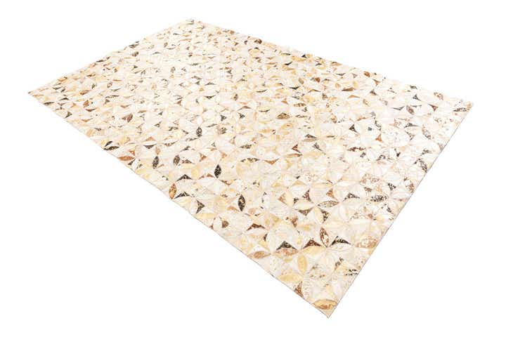 5' x 8' Cowhide Leather Rug