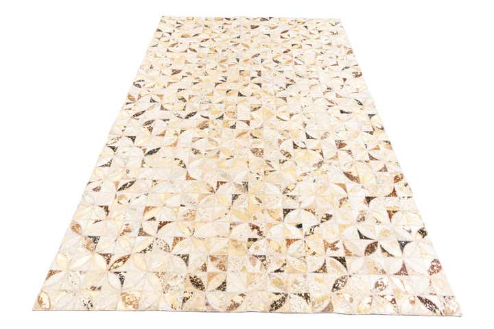 5' x 8' Cowhide Leather Rug